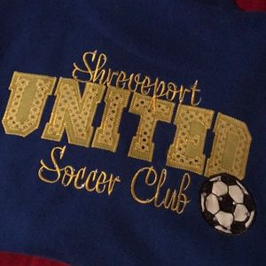 Shreveport United soccer hoodie adult large